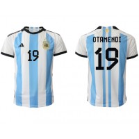 Argentina Nicolas Otamendi #19 Replica Home Shirt World Cup 2022 Short Sleeve